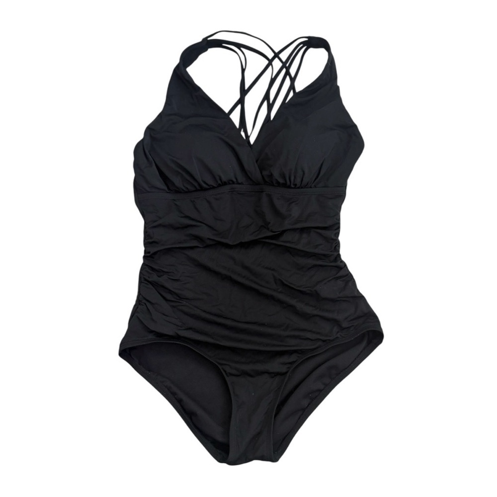 Jantzen Black One-Piece Swim Suit with Strappy Back